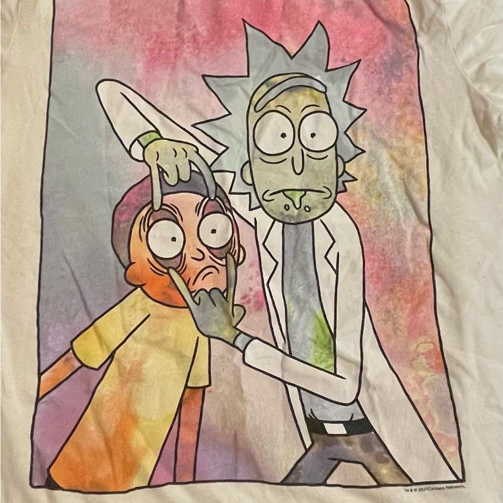 Cartoon Network Rick and Morty White Tee